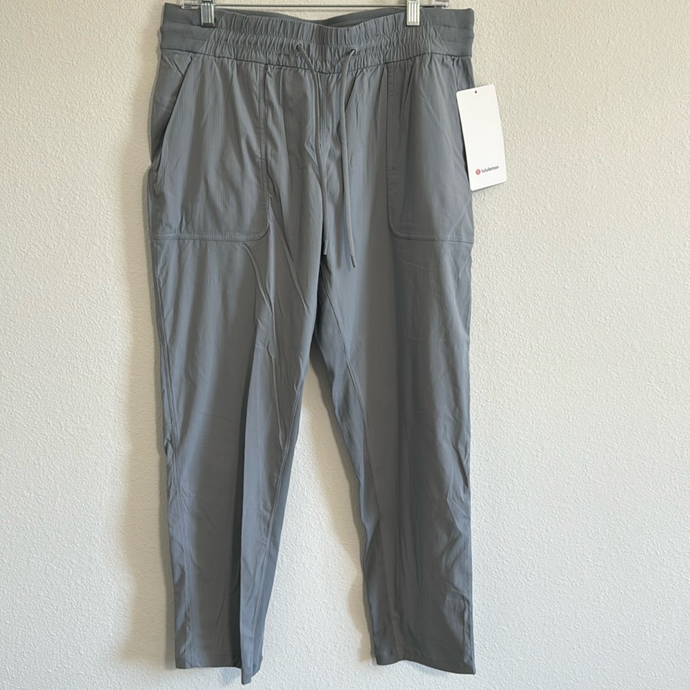 Lululemon Beyond the Studio pants slim cropped. Grey. Size 12. Tags on